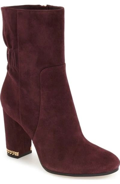 Michael Kors Dolores Bootie Suede Plum Women’s 8M 